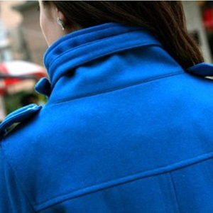 Γυναικείο παλτό για  το χειμώνα, μικρή σε τέσσερα χρώματα - σκούρο και ανοιχτό μπλε, κόκκινο, μαύρο
