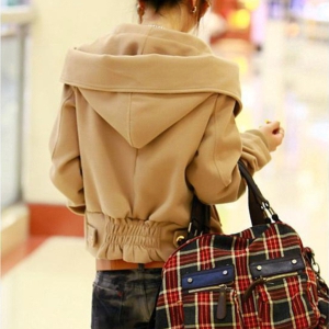  Дамско зимно късо палто - два модерни цвята 