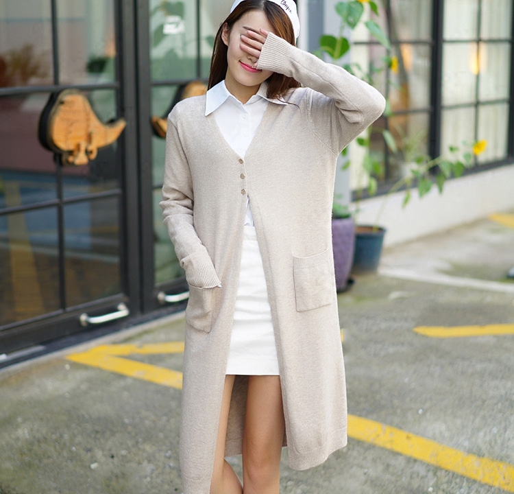 Дълго дамско есенно зимно палто - червено, черно, лилав, бежов, сив