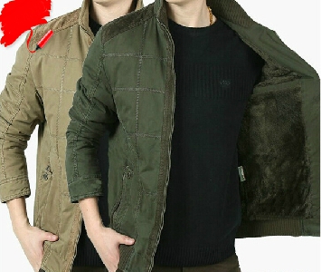 Дебели мъжки зимни якета с кадифе  - 2 модела 