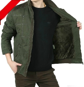 Дебели мъжки зимни якета с кадифе  - 2 модела 
