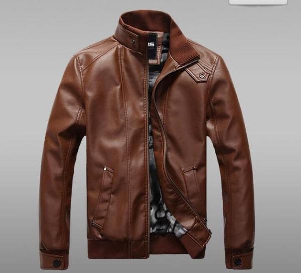 Мъжки зимни якета от изкуствена кожа + велур  - 4 модела 