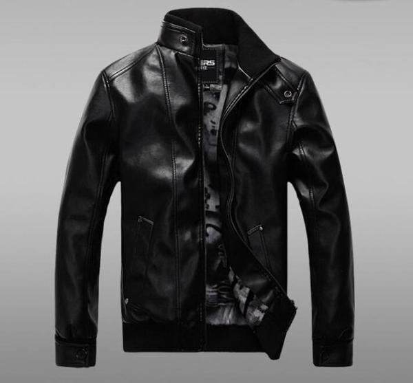 Мъжки зимни якета от изкуствена кожа + велур  - 4 модела 