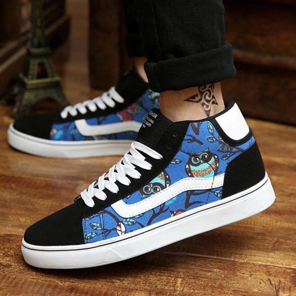 Цветни мъжки зимни кецове с памук