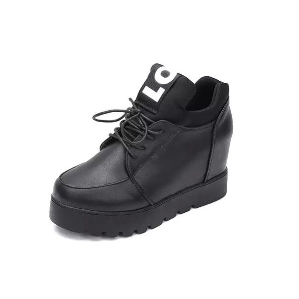 Дамски зимни обувки от изкуствена кожа - сиви, черни, кафяви