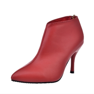 Γυναικεία ψηλοτάκουνα παπούτσια - μαύρο, γκρι, κόκκινο