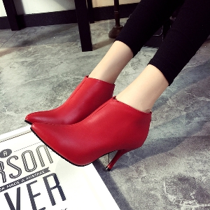 Γυναικεία ψηλοτάκουνα παπούτσια - μαύρο, γκρι, κόκκινο