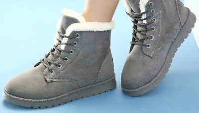  Дамски зимни обувки - стилни, пухени - различни модели и размери - 