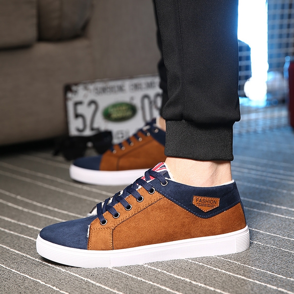 Стилни мъжки обувки + кадифе 