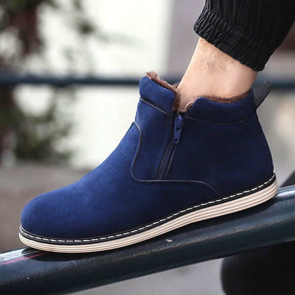 Дебели зимни мъжки обувки с велур - 4 модела 