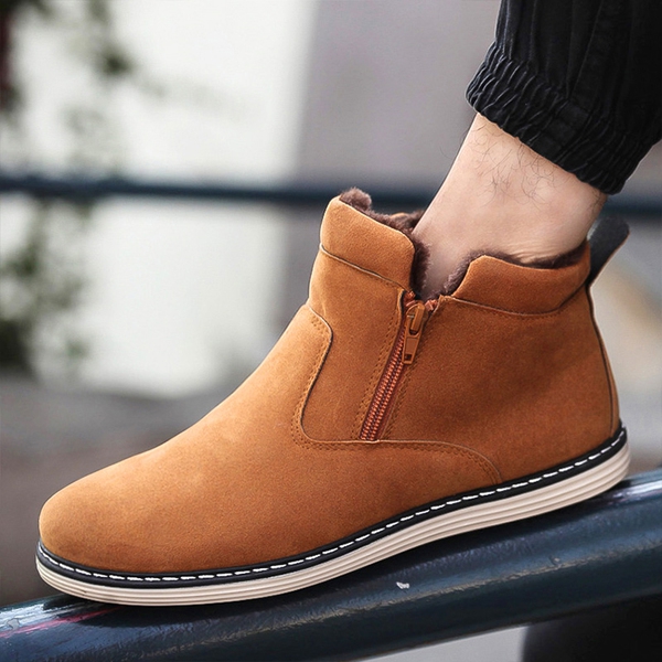 Дебели зимни мъжки обувки с велур - 4 модела 