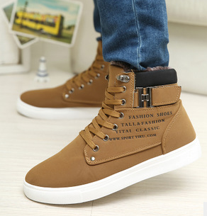 Мъжки зимни обувки - модели с плат или памук 