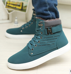 Мъжки зимни обувки - модели с плат или памук 