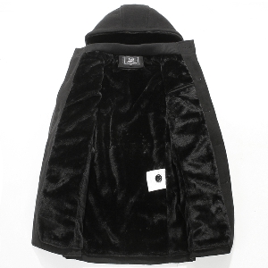Вълнени мъжки палта със сваляща се качулка  - 2 модела 