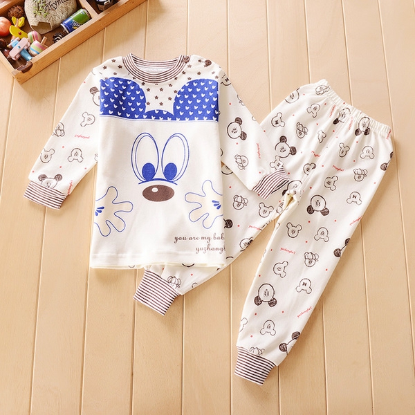  Бебешки памучни дрешки, комплект горнище и долнище,  - различни модели и цветове, подходящи за най-малките деца