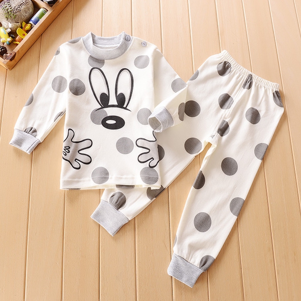  Бебешки памучни дрешки, комплект горнище и долнище,  - различни модели и цветове, подходящи за най-малките деца