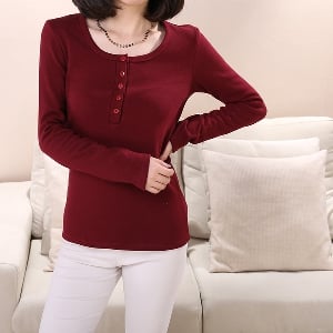 Дамска есенна и зимна памучена блуза - различни модели и с кадифе