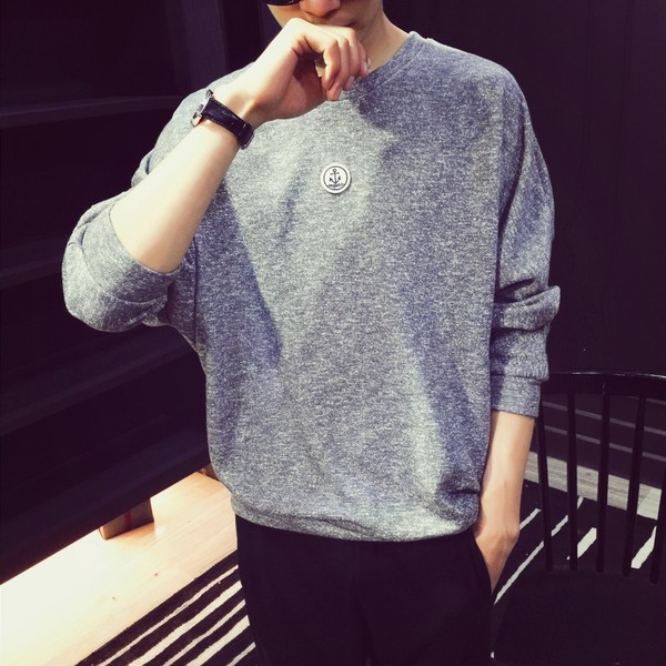 Λεπτά ανδρικά πουλόβερ σε γκρι  χρώμα