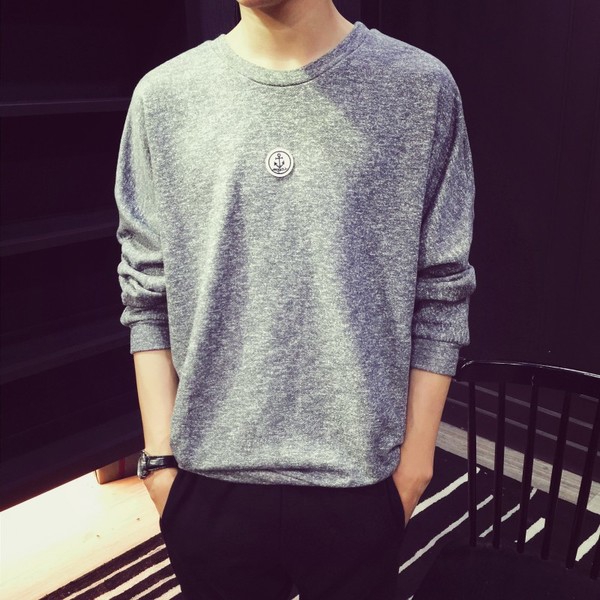 Λεπτά ανδρικά πουλόβερ σε γκρι  χρώμα