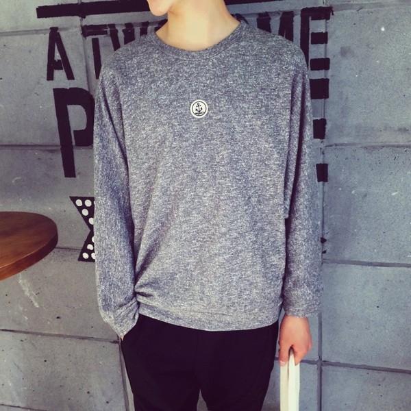 Λεπτά ανδρικά πουλόβερ σε γκρι  χρώμα