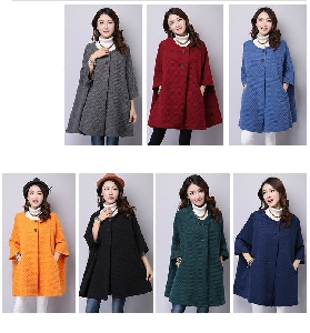 Χειμερινό μοντέρνο παλτό - μακρύ και κομψό σε διάφορα χρώματα