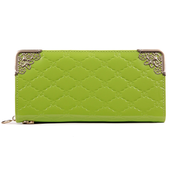 Дамски многофункционален порфейл от изкуствена кожа - голям избор от модели - син, жълт, черен, червен, розов, лилав, бял