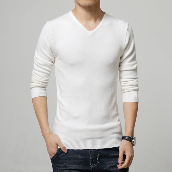 Зимен пуловер за мъже в няколко цвята - зелен, кафяв, син, сив          