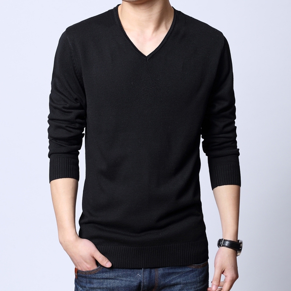 Зимен пуловер за мъже в няколко цвята - зелен, кафяв, син, сив          