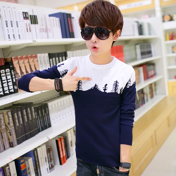 Зимни мъжки пуловери - елегантни и топли - в различни цветови модели         