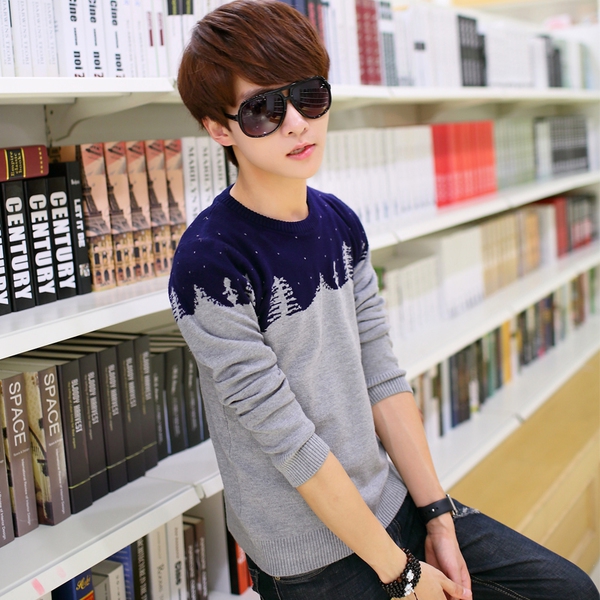 Зимни мъжки пуловери - елегантни и топли - в различни цветови модели         