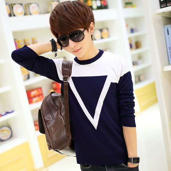 Зимни мъжки пуловери - елегантни и топли - в различни цветови модели         