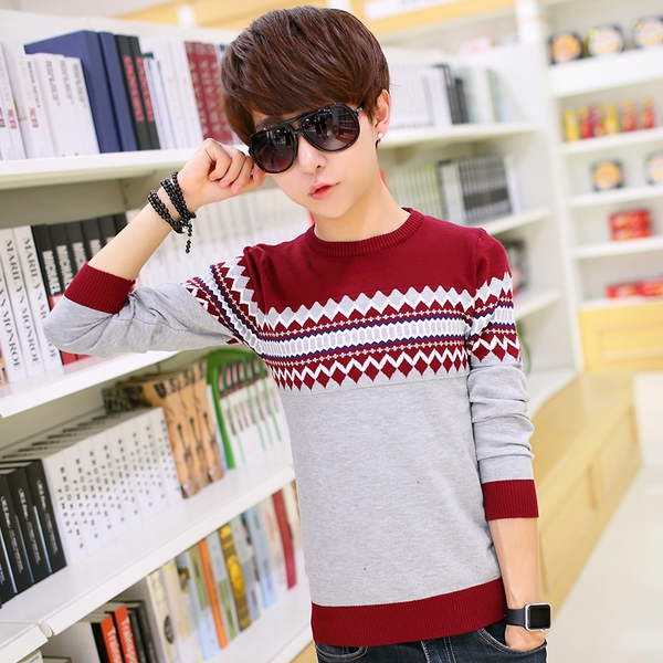 Зимни мъжки пуловери - елегантни и топли - в различни цветови модели         