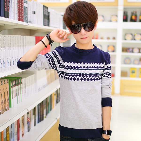 Зимни мъжки пуловери - елегантни и топли - в различни цветови модели         