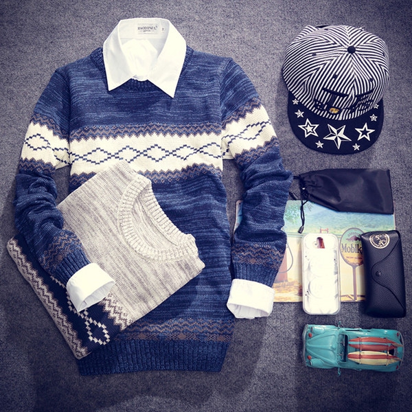 Мъжки зимен пуловер - три модела