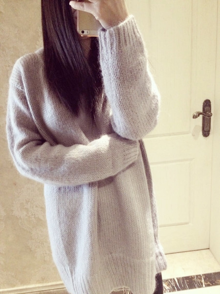 Дамски модерен зимен пуловер 