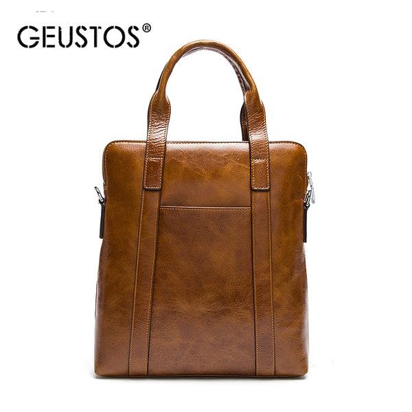 Κομψή δερμάτινη ανδρική τσάντα 