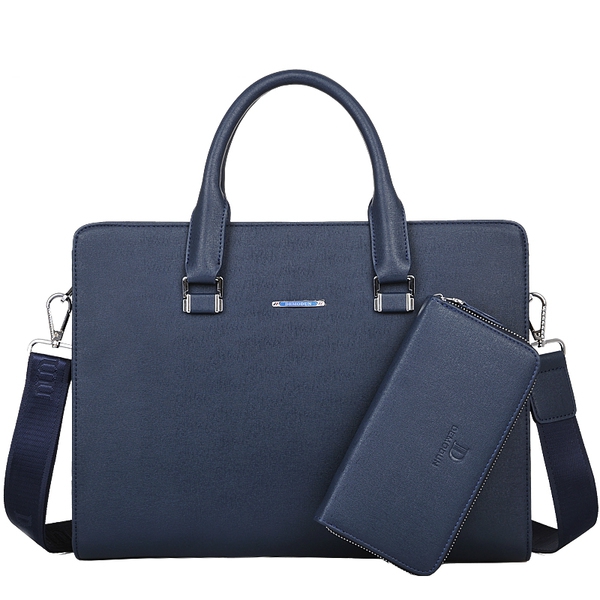 Стилна мъжка чанта с портмоне