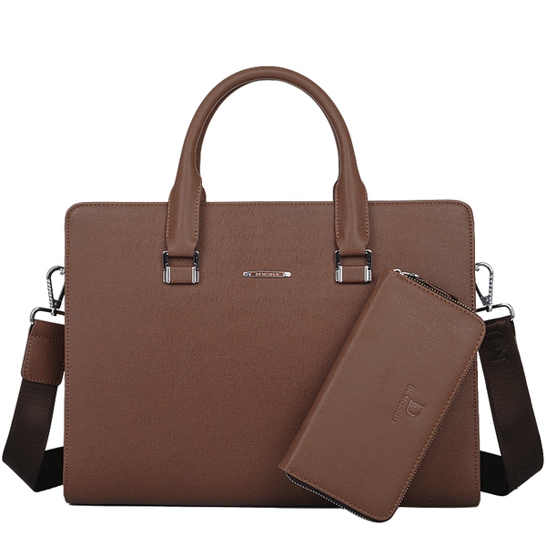 Стилна мъжка чанта с портмоне