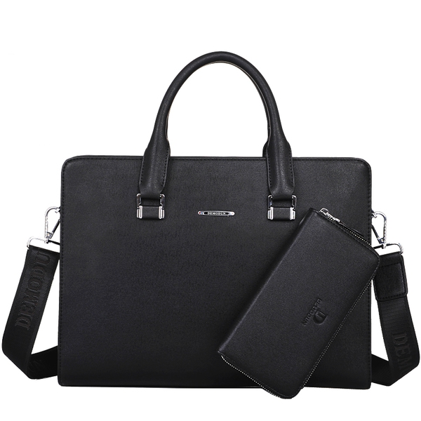 Стилна мъжка чанта с портмоне