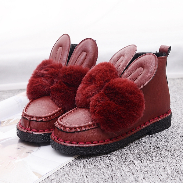 Модерни дамски обувки със заешки ушички