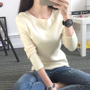 Модерен дамски пуловер в 6 цвята