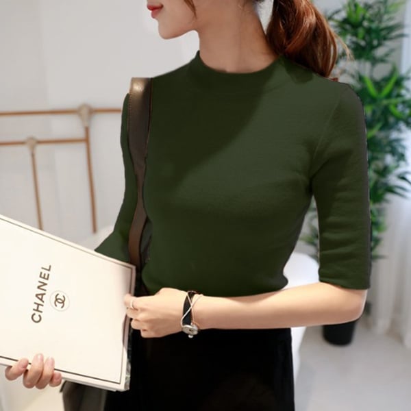 Μοντέρνο γυναικείο πουλόβερμε κοντά ή μακριά μανίκια σε 9 διαφορετικά χρώματα