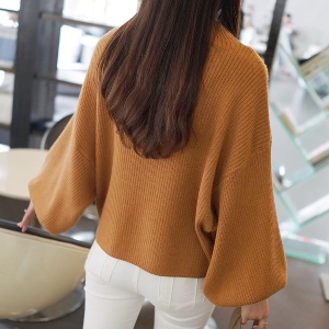Κομψό  γυναικείο πουλόβερ με φαρδιά μανίκια σε 6 διαφορετικά χρώματα