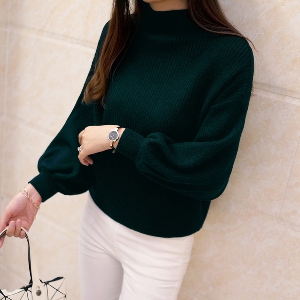 Κομψό  γυναικείο πουλόβερ με φαρδιά μανίκια σε 6 διαφορετικά χρώματα