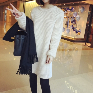 Μακρύ γυνακείο πουλόβερ  σε 3 χρώματα