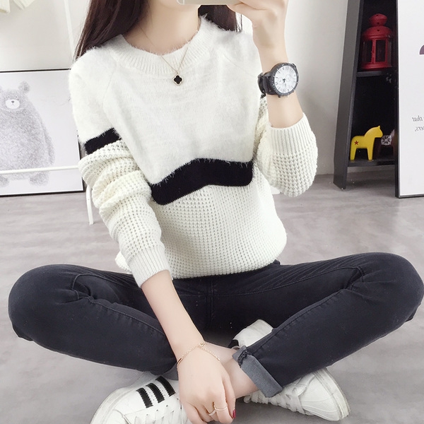 Дамски пуловер в 4 различни цвята