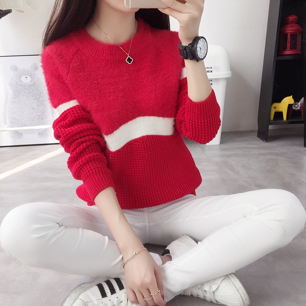 Дамски пуловер в 4 различни цвята