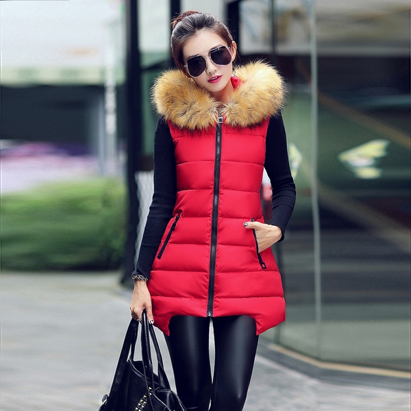  Γυναικείο μπουφάν γιλέκο με κουκούλα σε 6 διαφορετικά χρώματα