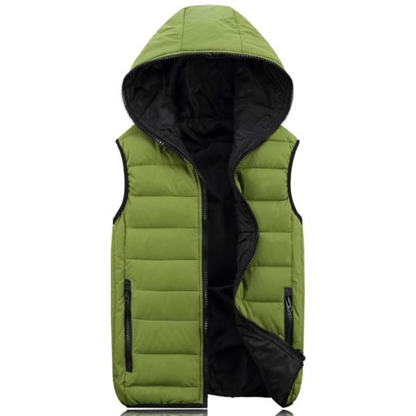 Мъжки елек с качулка