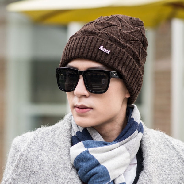 Οι άνδρες της μόδας καπέλα - φθινόπωρο και το χειμώνα, μαύρο, κόκκινο, βελούδινο